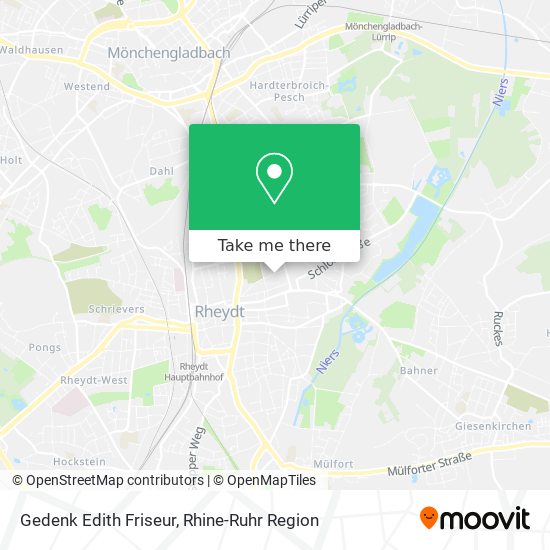 Gedenk Edith Friseur map