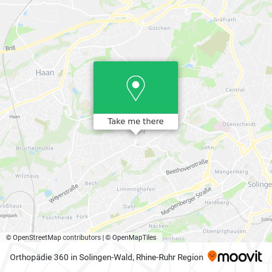 Orthopädie 360 in Solingen-Wald map