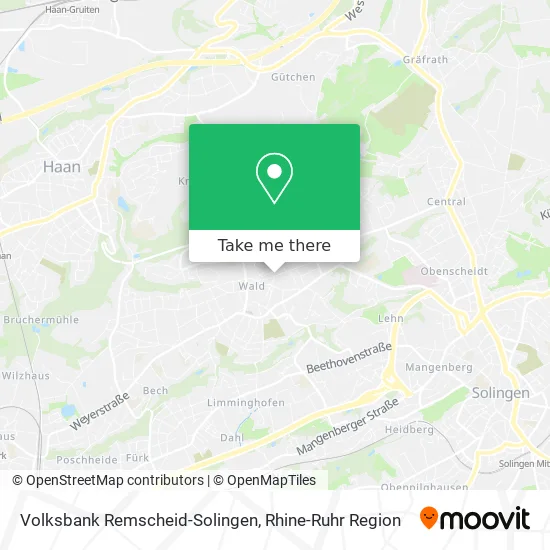 Volksbank Remscheid-Solingen map
