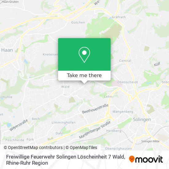 Freiwillige Feuerwehr Solingen Löscheinheit 7 Wald map