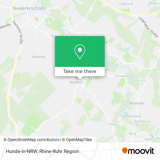 Карта Hunde-in-NRW