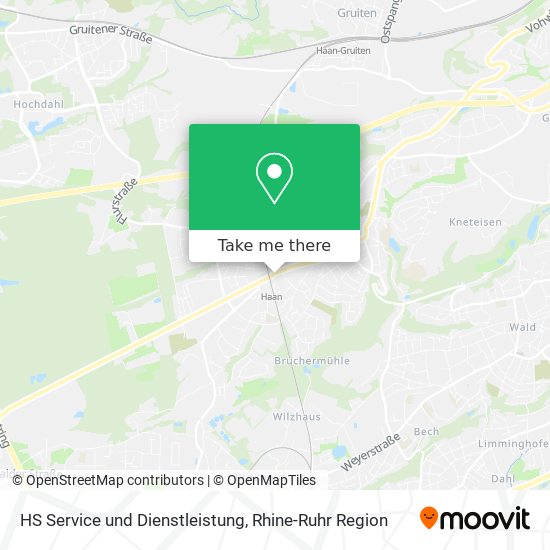 HS Service und Dienstleistung map