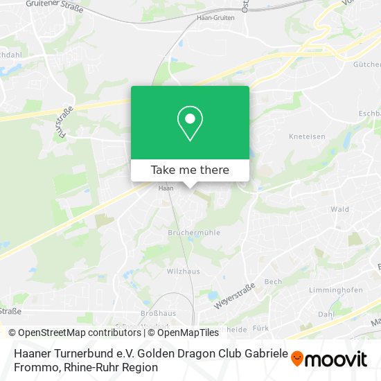Haaner Turnerbund e.V. Golden Dragon Club Gabriele Frommo map