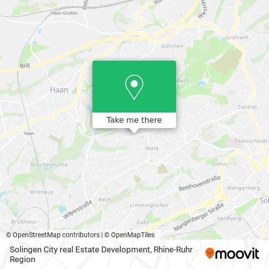 Solingen City real Estate Development map