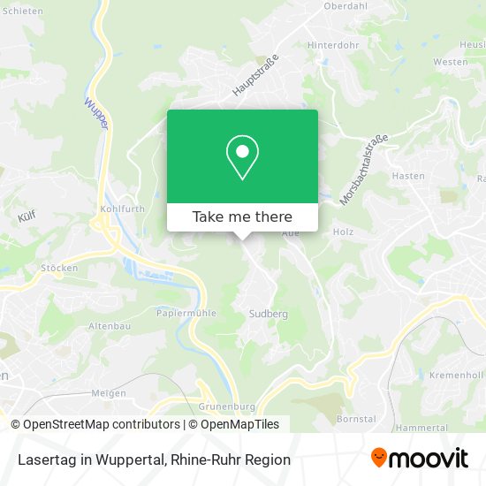 Lasertag in Wuppertal map
