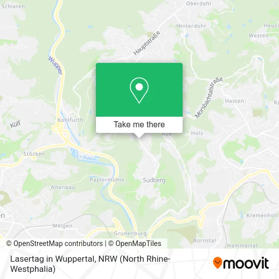Карта Lasertag in Wuppertal