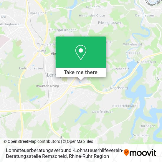 Lohnsteuerberatungsverbund -Lohnsteuerhilfeverein- Beratungsstelle Remscheid map