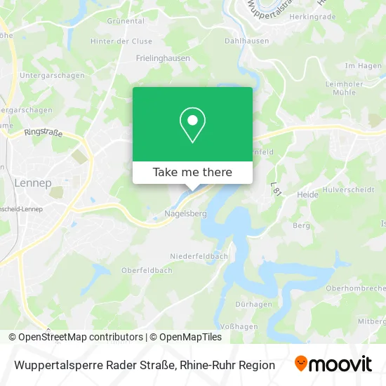 Карта Wuppertalsperre Rader Straße