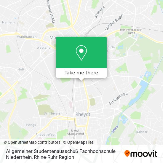 Allgemeiner Studentenausschuß Fachhochschule Niederrhein map