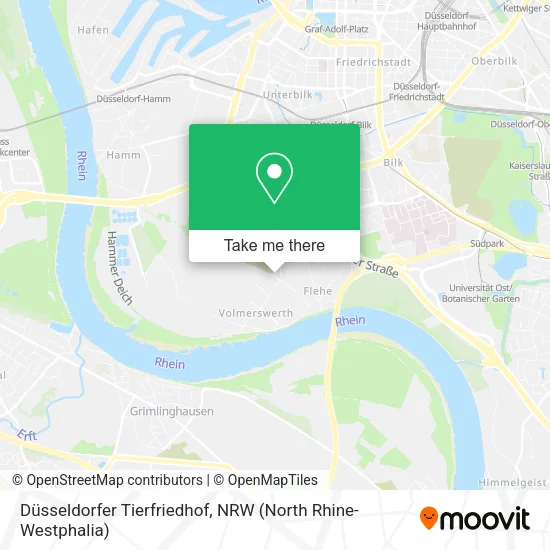 Карта Düsseldorfer Tierfriedhof