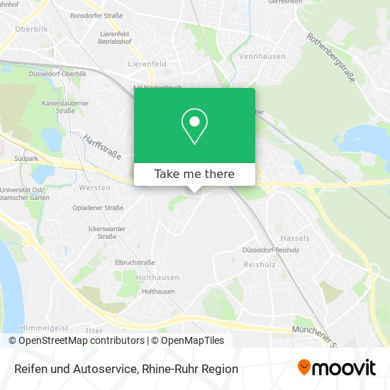Reifen und Autoservice map