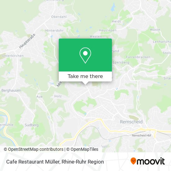 Cafe Restaurant Müller map