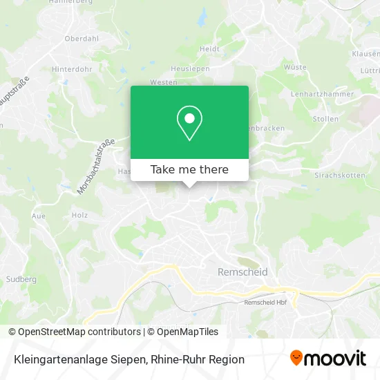 Карта Kleingartenanlage Siepen