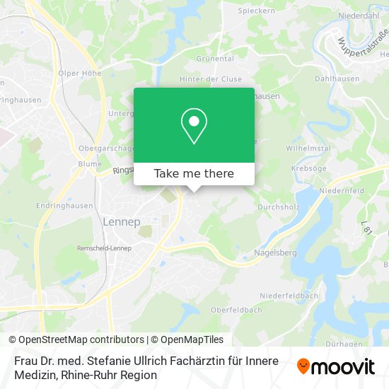 Frau Dr. med. Stefanie Ullrich Fachärztin für Innere Medizin map