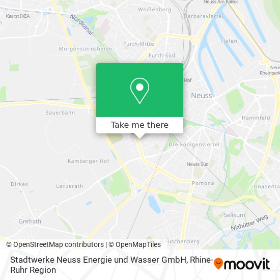 Карта Stadtwerke Neuss Energie und Wasser GmbH