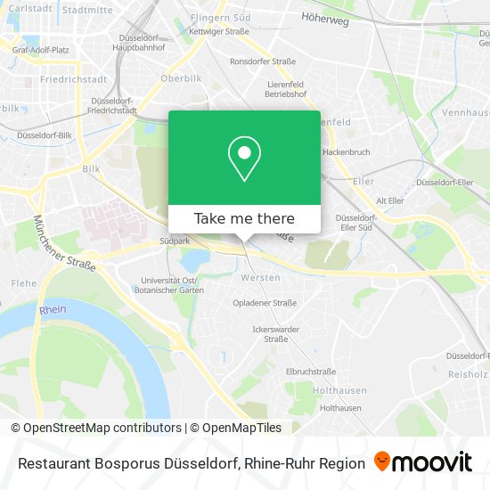 Restaurant Bosporus Düsseldorf map