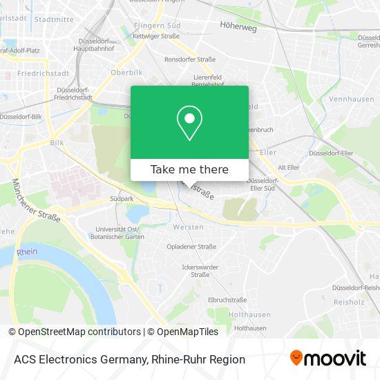 ACS Electronics Germany map