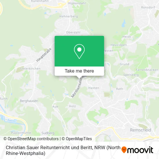 Карта Christian Sauer Reitunterricht und Beritt