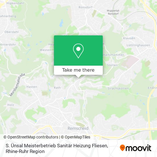 S. Ünsal Meisterbetrieb Sanitär Heizung Fliesen map
