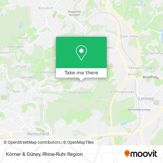 Körner & Güney map