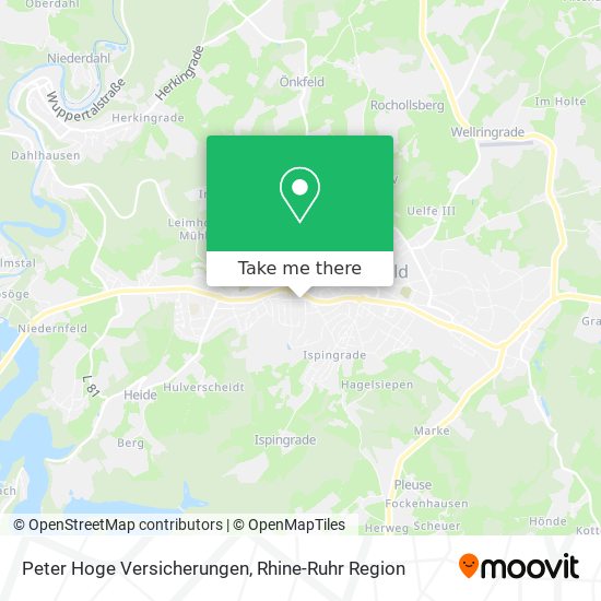 Peter Hoge Versicherungen map