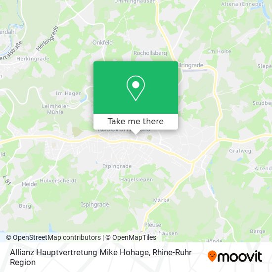 Allianz Hauptvertretung Mike Hohage map