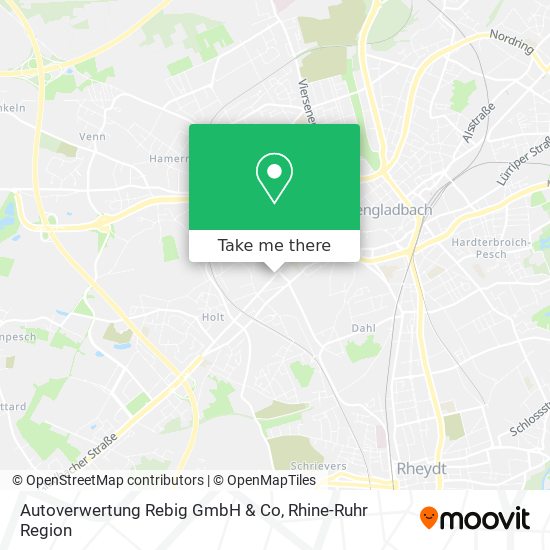 Autoverwertung Rebig GmbH & Co map