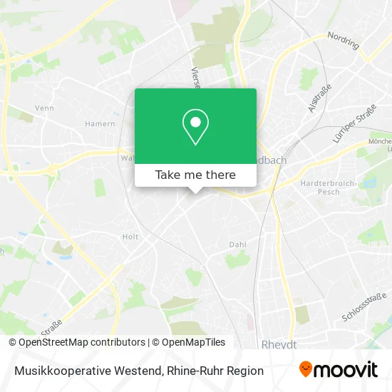Карта Musikkooperative Westend
