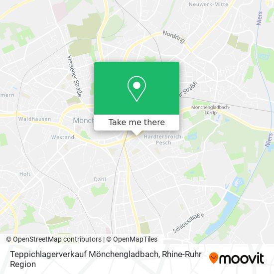 Teppichlagerverkauf Mönchengladbach map