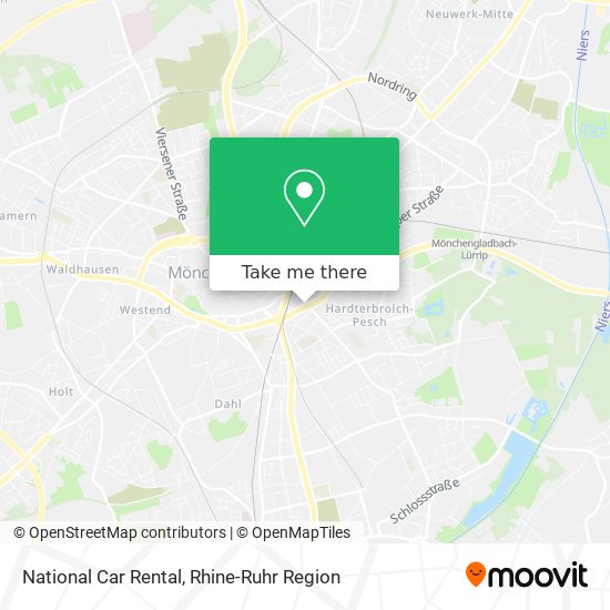 National Car Rental map