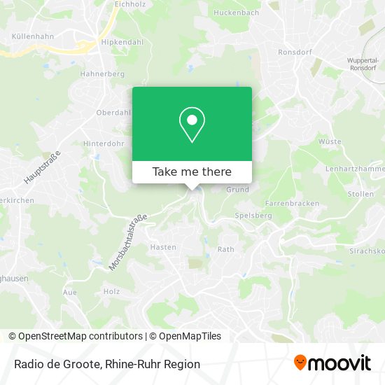 Radio de Groote map