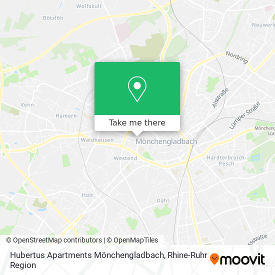 Hubertus Apartments Mönchengladbach map