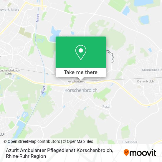 Карта Azurit Ambulanter Pflegedienst Korschenbroich