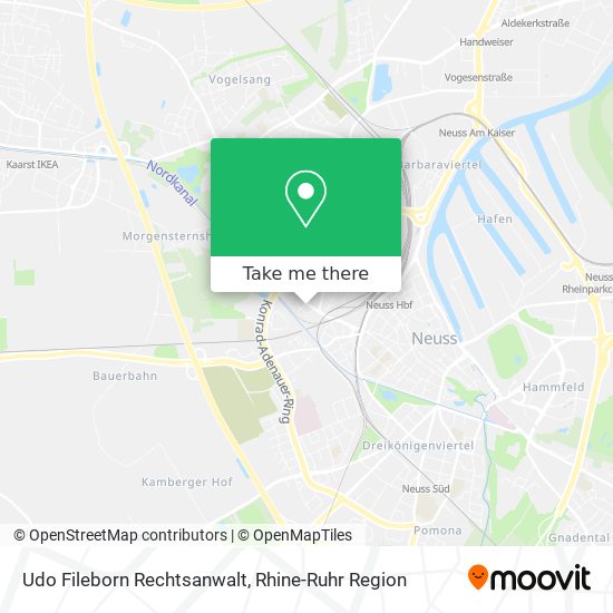 Udo Fileborn Rechtsanwalt map