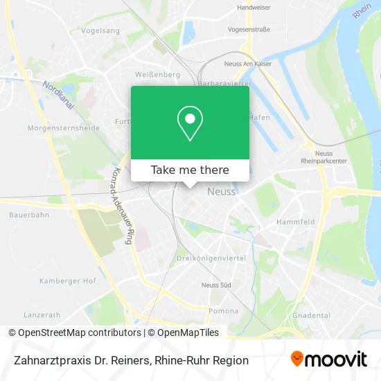 Карта Zahnarztpraxis Dr. Reiners