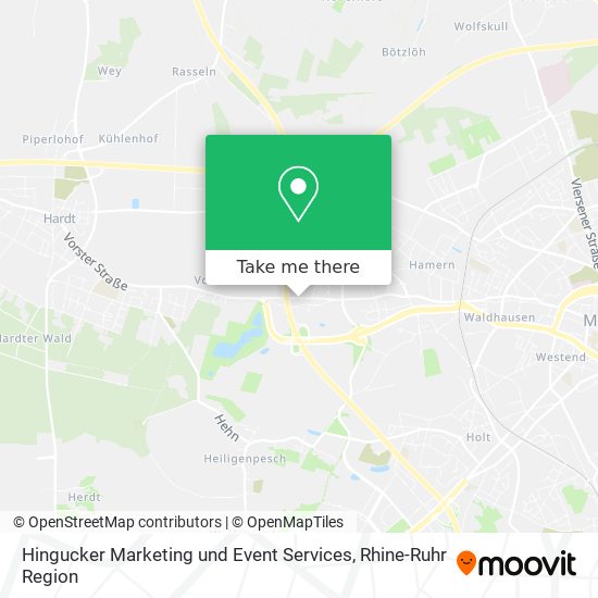 Hingucker Marketing und Event Services map