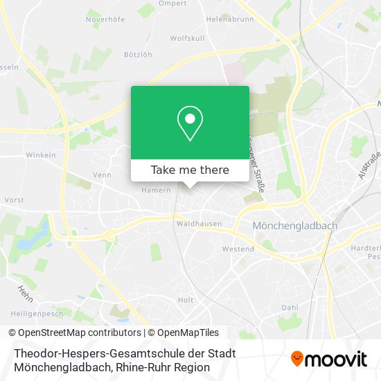 Theodor-Hespers-Gesamtschule der Stadt Mönchengladbach map