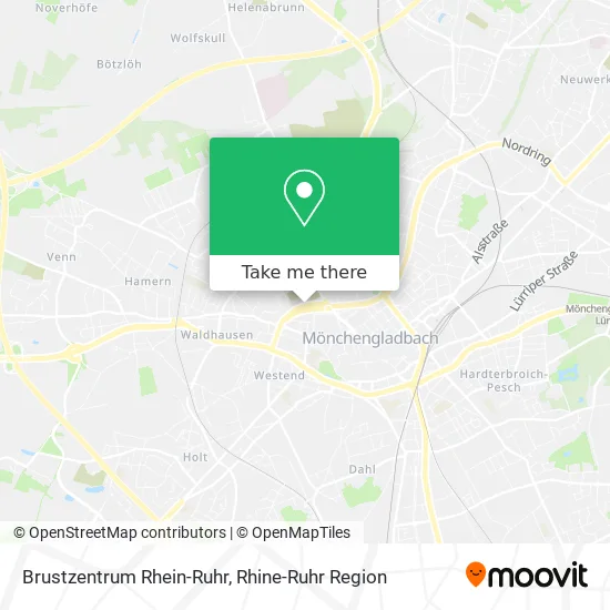 Карта Brustzentrum Rhein-Ruhr
