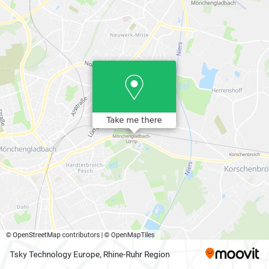 Tsky Technology Europe map