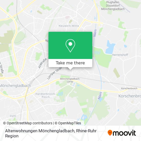 Altenwohnungen Mönchengladbach map