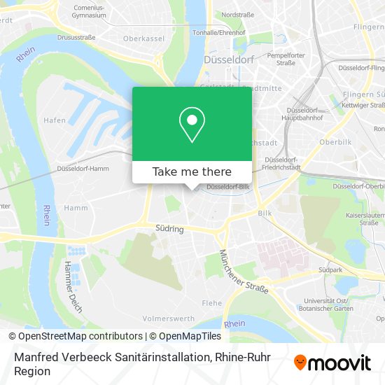 Manfred Verbeeck Sanitärinstallation map