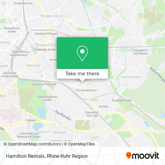 Карта Hamilton Rentals