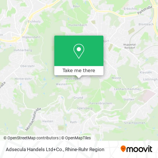 Adsecula Handels Ltd+Co. map