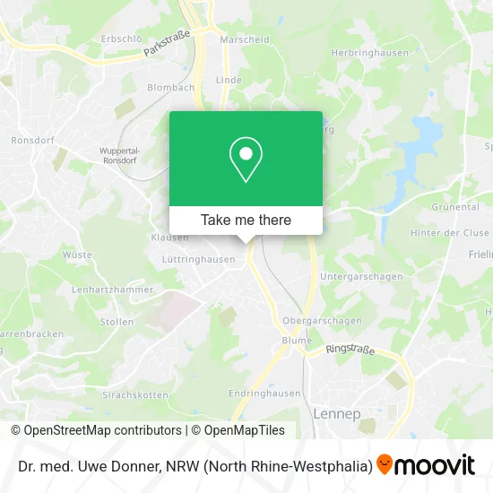 Карта Dr. med. Uwe Donner