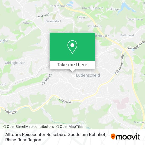 Alltours Reisecenter Reisebüro Gaede am Bahnhof map