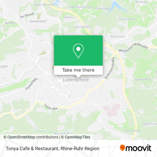 Карта Tonya Cafe & Restaurant