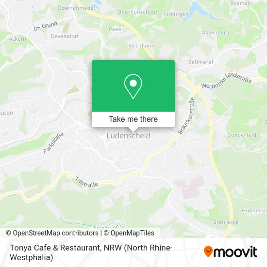 Карта Tonya Cafe & Restaurant