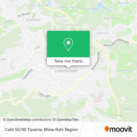 Café 50/50 Taverne map