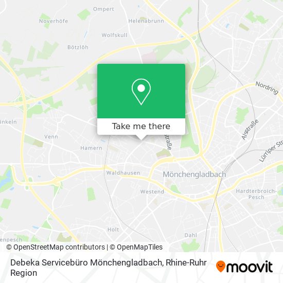Debeka Servicebüro Mönchengladbach map
