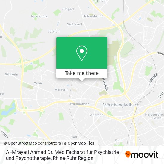 Карта Al-Mrayati Ahmad Dr. Med Facharzt für Psychiatrie und Psychotherapie